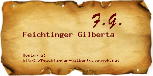 Feichtinger Gilberta névjegykártya